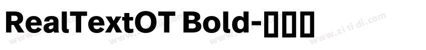 RealTextOT Bold字体转换